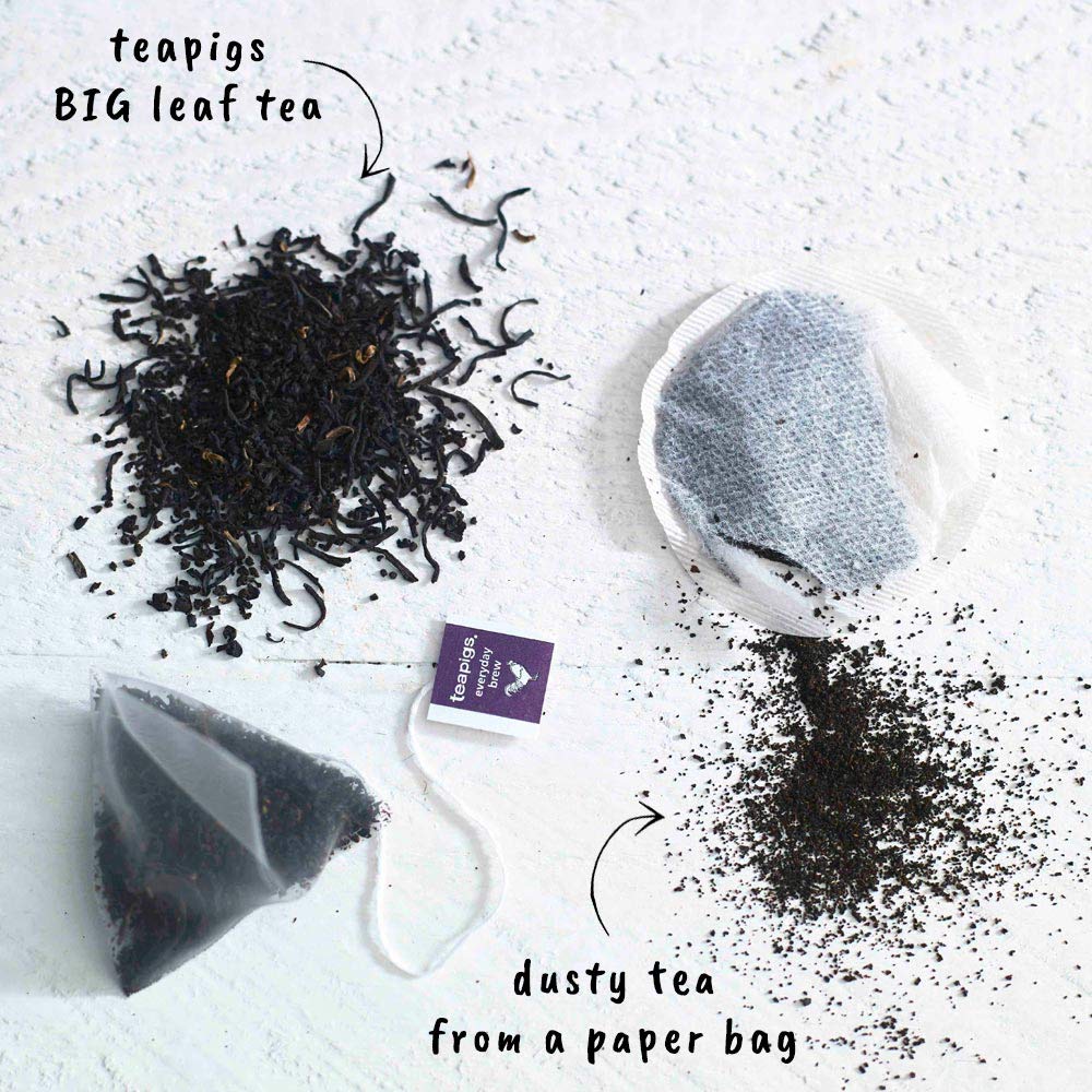 teapigs Black Tea Bags with Whole Leaves - English Breakfast, 50 Count
