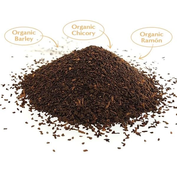 Teeccino French Roast Chicory Coffee Alternative Ground 1.1 lb – Prebiotic & Caffeine Free