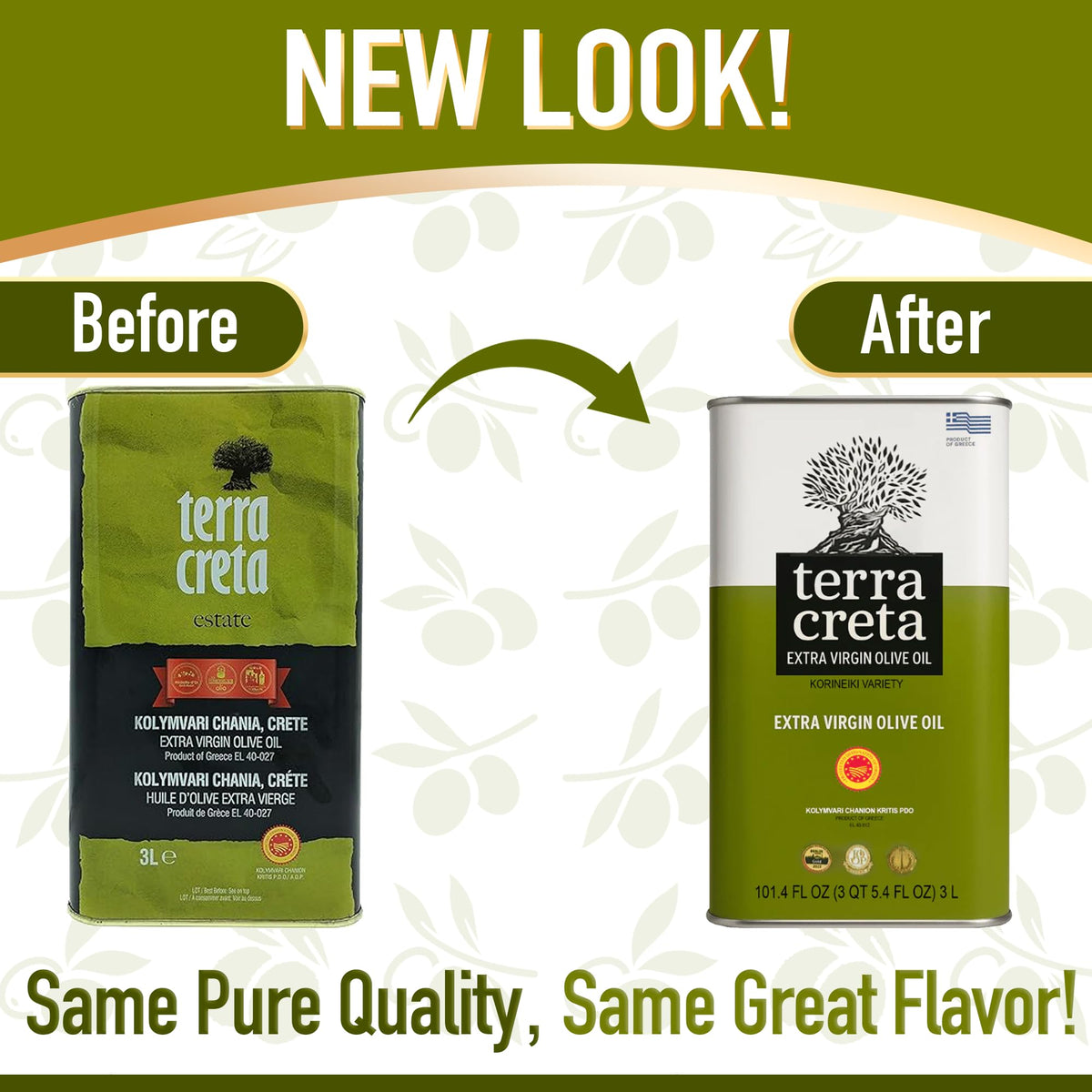 Terra Creta Kolymvari PDO Olive Oil – 100% Greek, Cold-Extracted, 3L Tin | Award-Winning