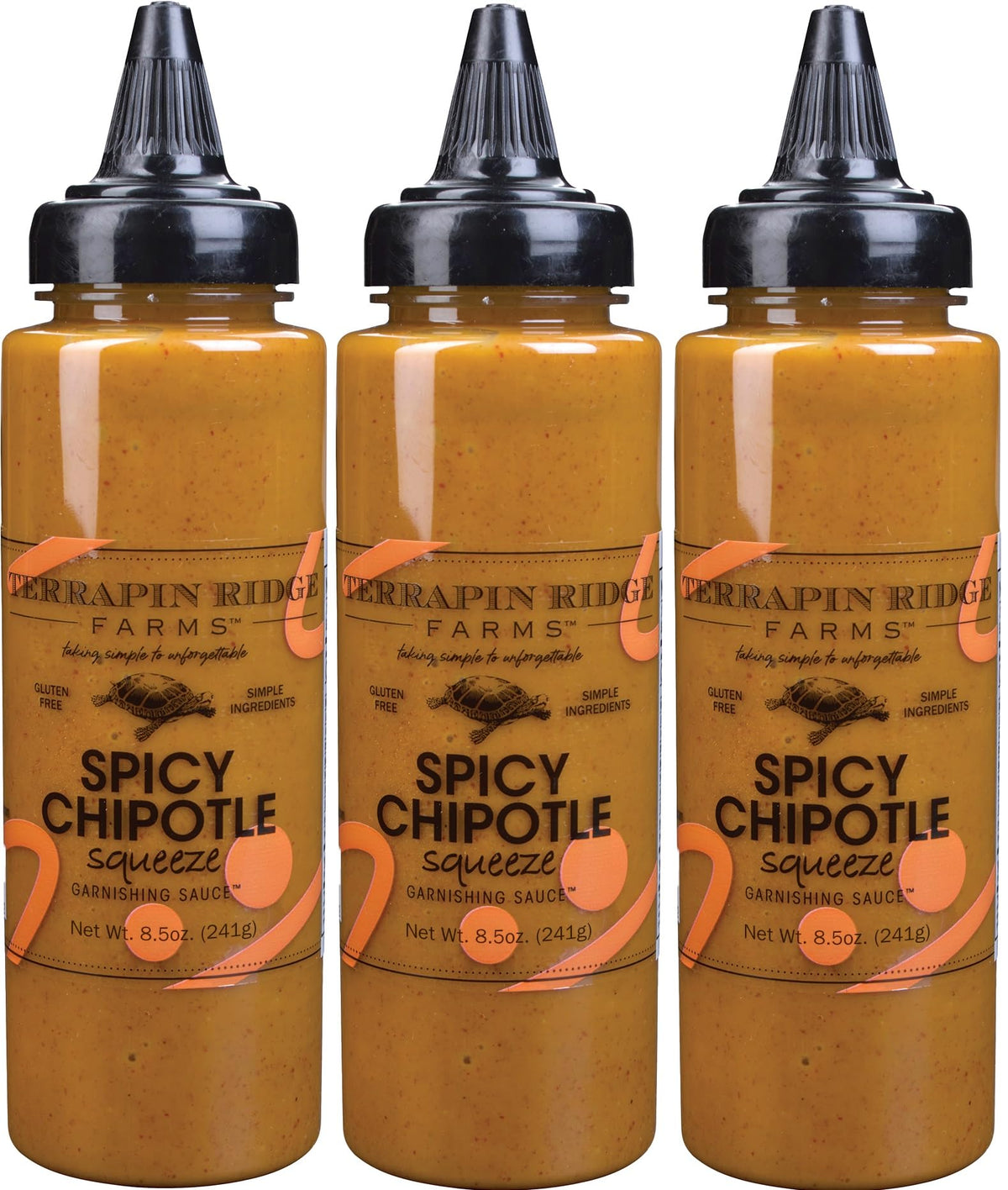 Terrapin Ridge Farms Spicy Chipotle Garnishing Sauce – Smoky & Zesty Finisher for Tacos, Sandwiches & Seafood (8.5 oz)
