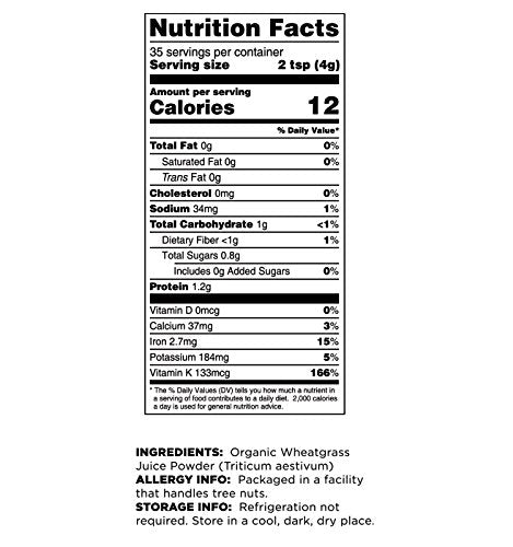 Terrasoul Organic Wheat Grass Juice Powder – 10 oz (2 Pack), Utah-Grown Concentrated Juice
