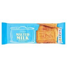 Tesco Malted Milk Biscuits 200g (Pack of 6) | Classic English Tea Biscuits