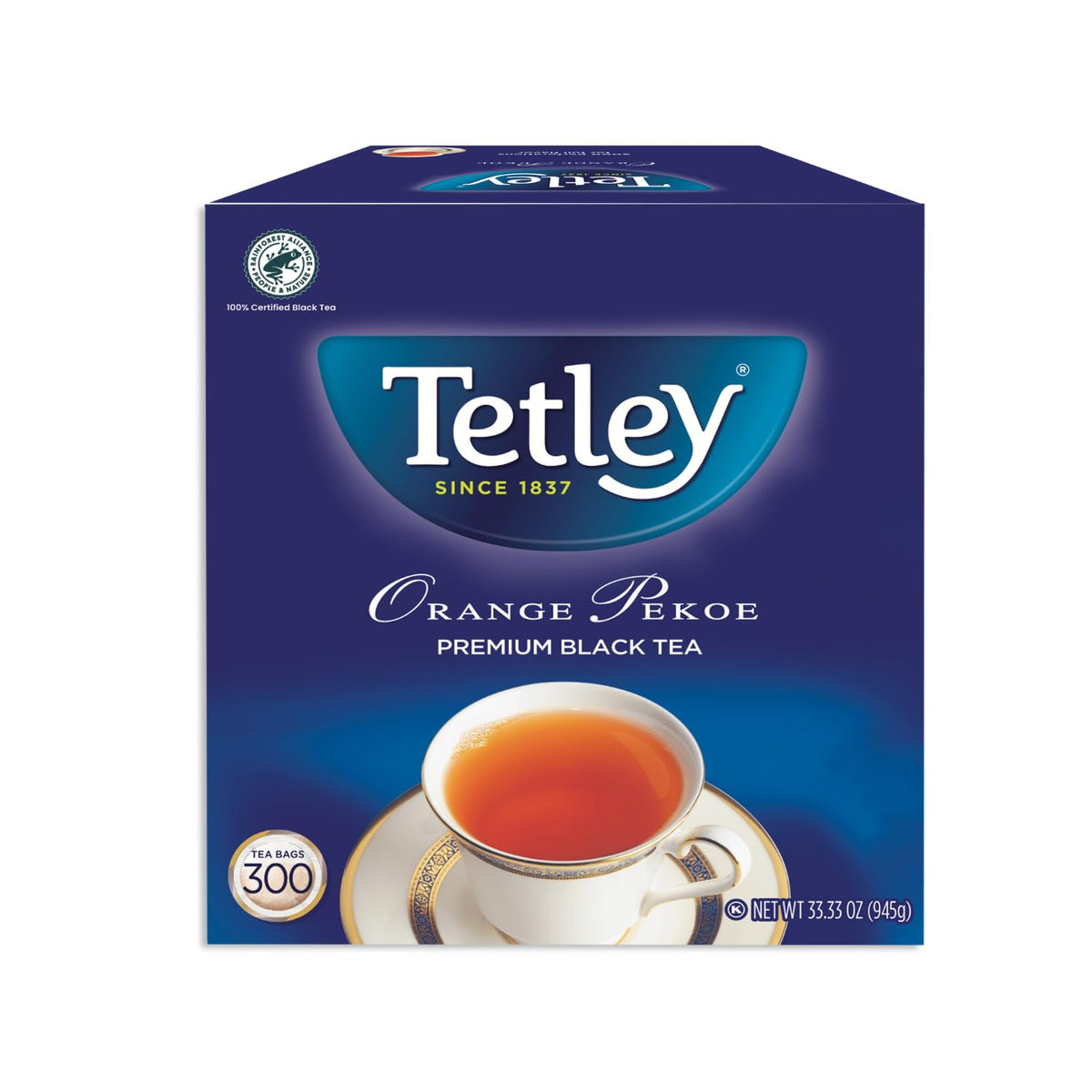 Tetley Orange Pekoe Tea Bags – Food Service Size (300 Count, 945g)