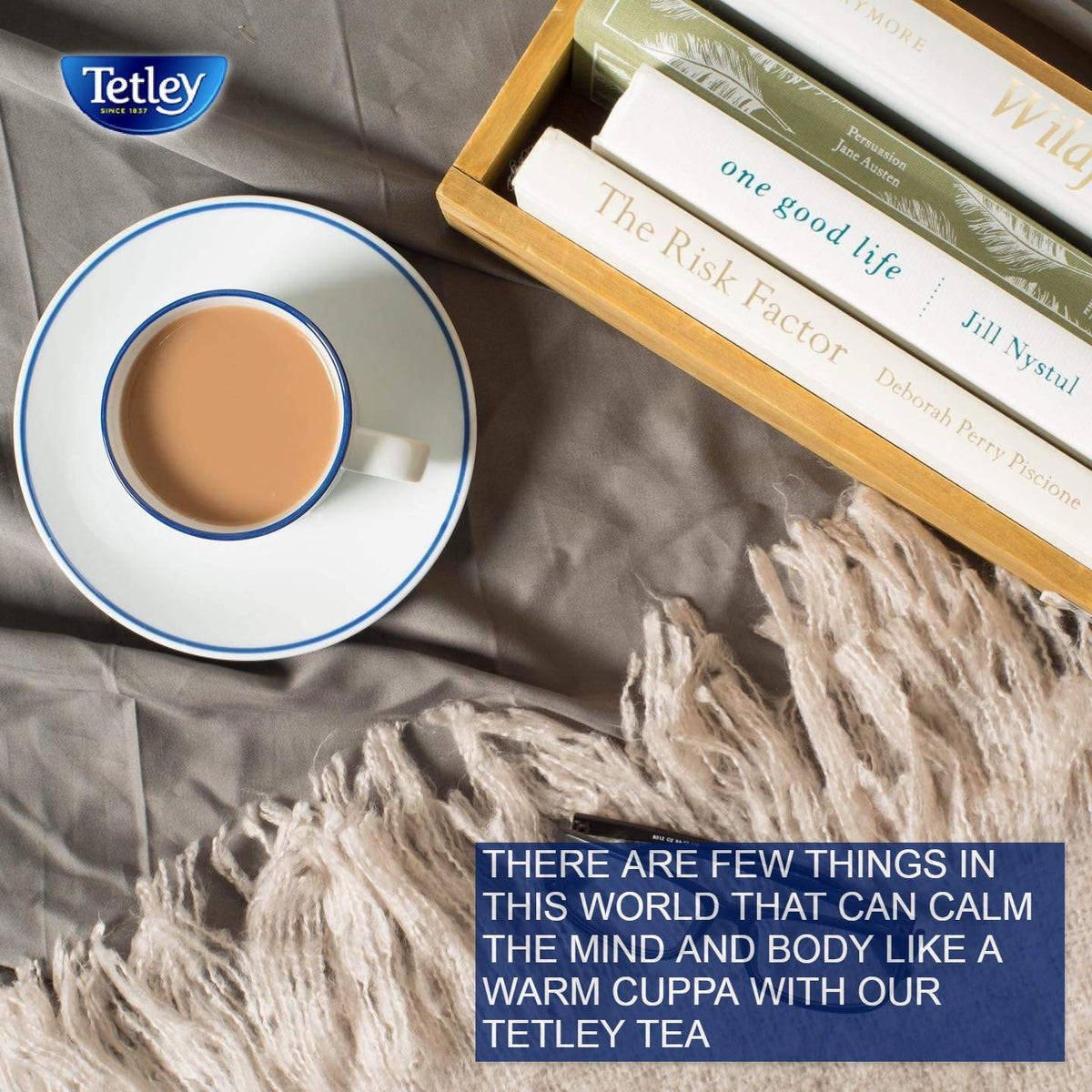 Tetley British Blend Premium Black Tea – 80 Teabags (Pack of 4)
