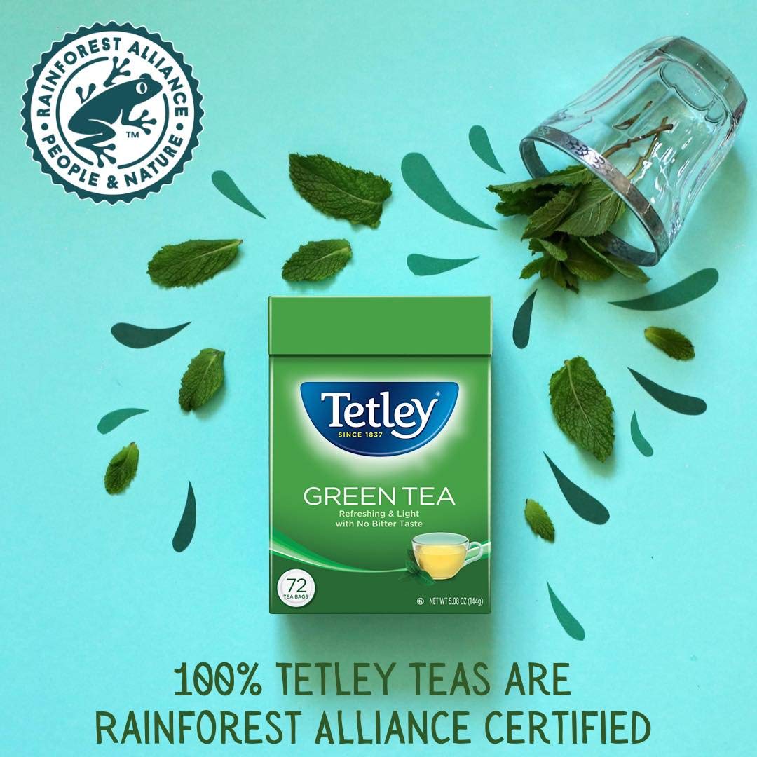 Tetley Green Tea – 72 Teabags (Pack of 6) | Smooth, Refreshing Brew