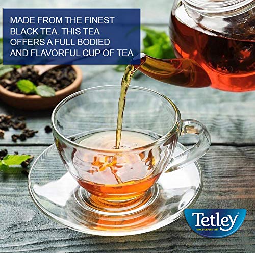Tetley British Blend Premium Black Tea – 80 Teabags (Pack of 4)