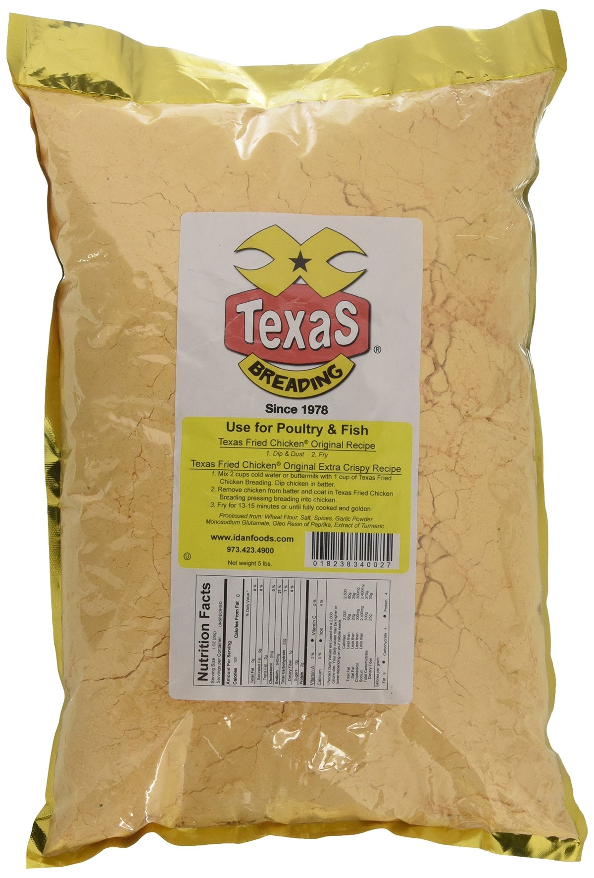 TexaS BREADING Texas Fried Chicken Breading, 5 lbs