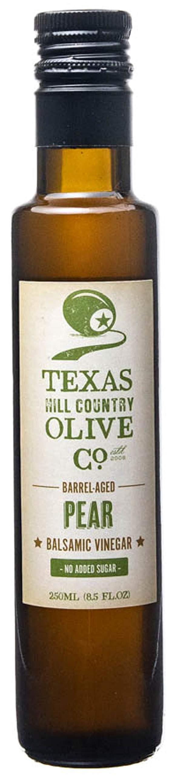 Pear Balsamic Vinegar - Gourmet Barrel-Aged Infused Balsamic • 8.5 oz - Made in Texas - TEXAS HILL COUNTRY OLIVE CO.