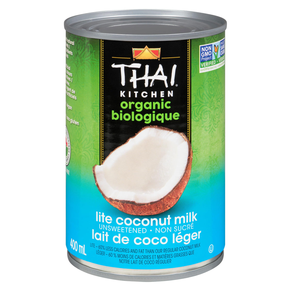 Thai Kitchen Organic Lite Coconut Milk — Unsweetened, 60% Less Fat, 13.66 fl oz (Pack of 6)