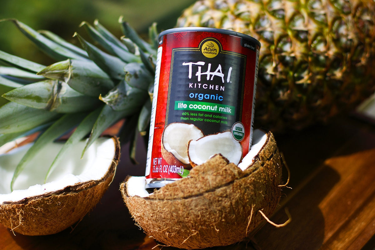 Thai Kitchen Organic Lite Coconut Milk — Unsweetened, 60% Less Fat, 13.66 fl oz (Pack of 6)