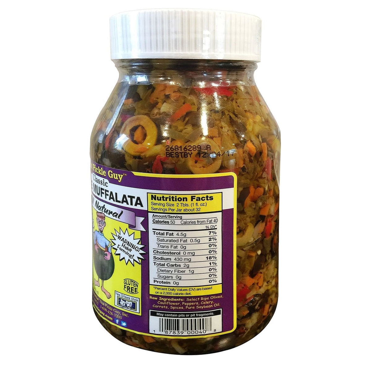That Pickle Guy Classic Olive Muffalata Mix, 32 oz Jar | Bold Olive Flavors for Sandwiches & Antipasto