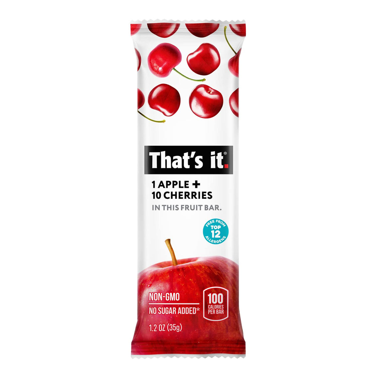 That's It Fruit Bars 12 Variety Pack – Real Fruit, High Fiber, Vegan, Gluten Free, No Sugar Added