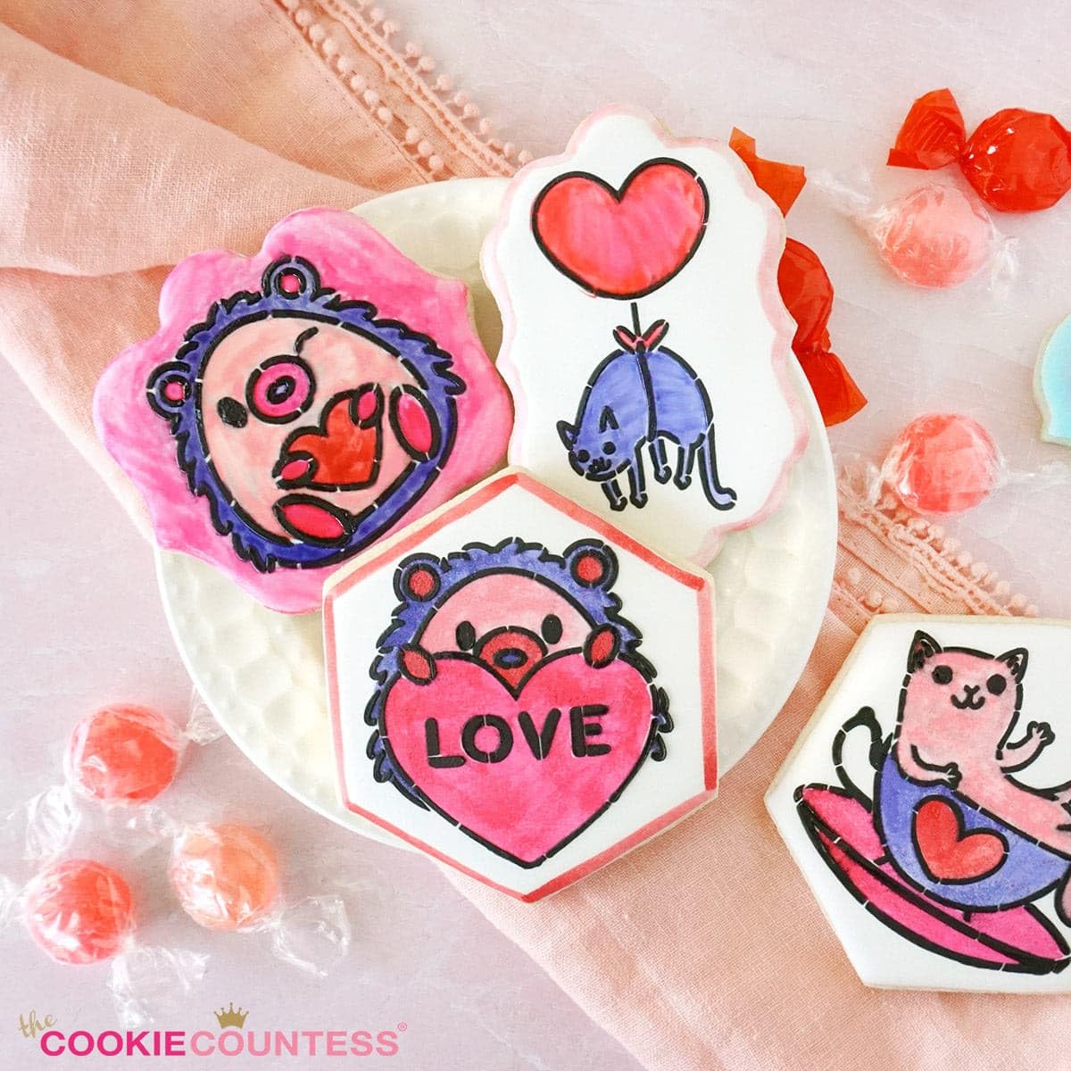 The Cookie Countess PYO Edible Paint Palettes – Valentine's 36 Pouch