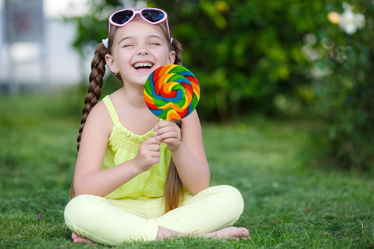 The Dreidel Company Jumbo Rainbow Swirl Lollipops – 5-Inch, Individually Wrapped (Pack of 6)