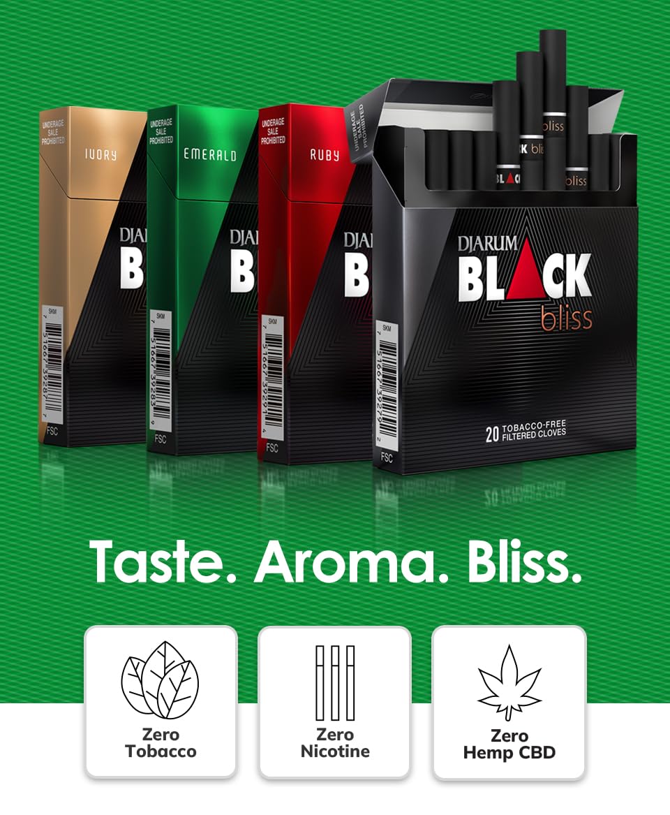 Djarum Black Bliss Clove Variety Pack – 80 Cigarettes in 4 Flavors | The Frugal Smoker