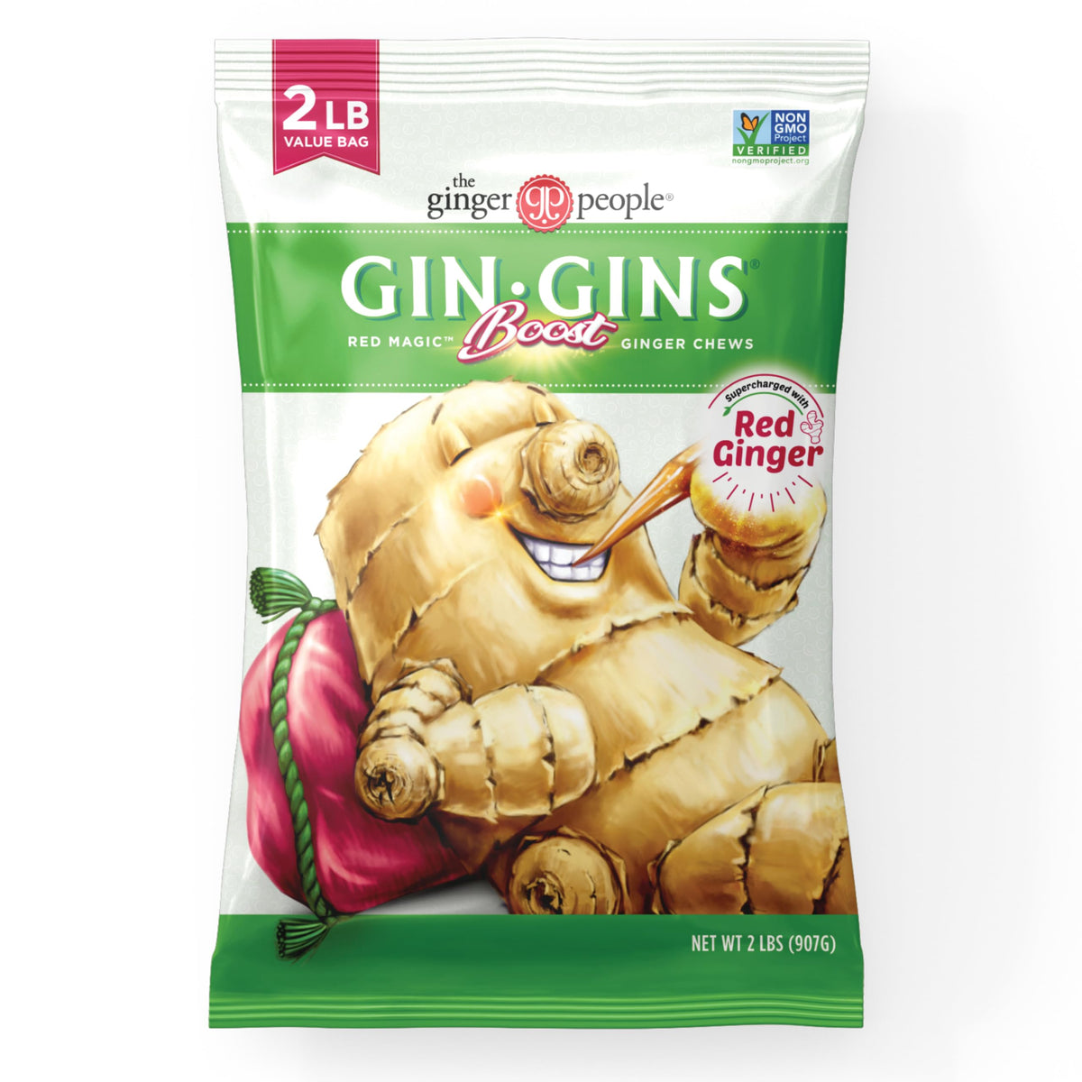 GIN GINS Boost Red Magic Ginger Chews | Natural Digestive Support & Immune Wellness – The Ginger People
