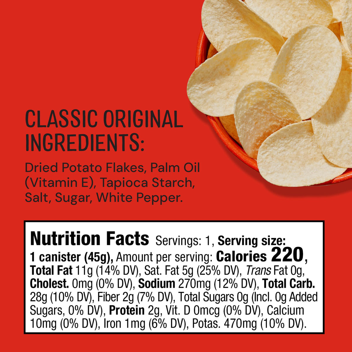 The Good Crisp Company Minis Original Gluten-Free Potato Chips – 12 Can Pack (1.6 oz Each) | Non-GMO, Allergen Friendly