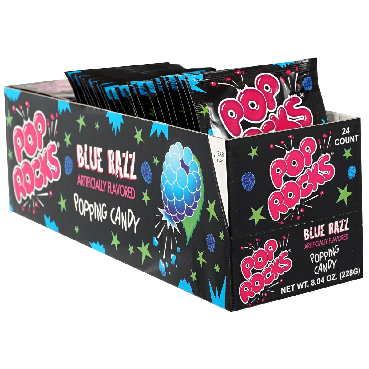 Pop Rocks Blue Razz Popping Candy — 24 Pack | The Hampton Candy Company