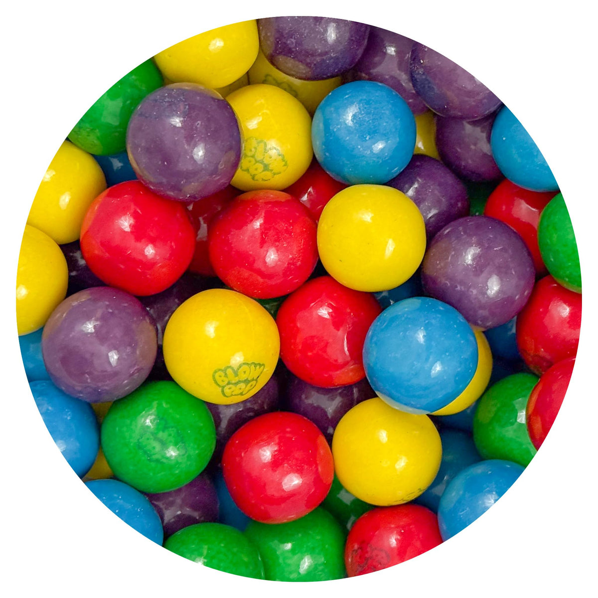 Blow Pop Gumballs 1-Inch – The Hampton Candy Company | 3lb Bulk Bag, ~130 Pieces