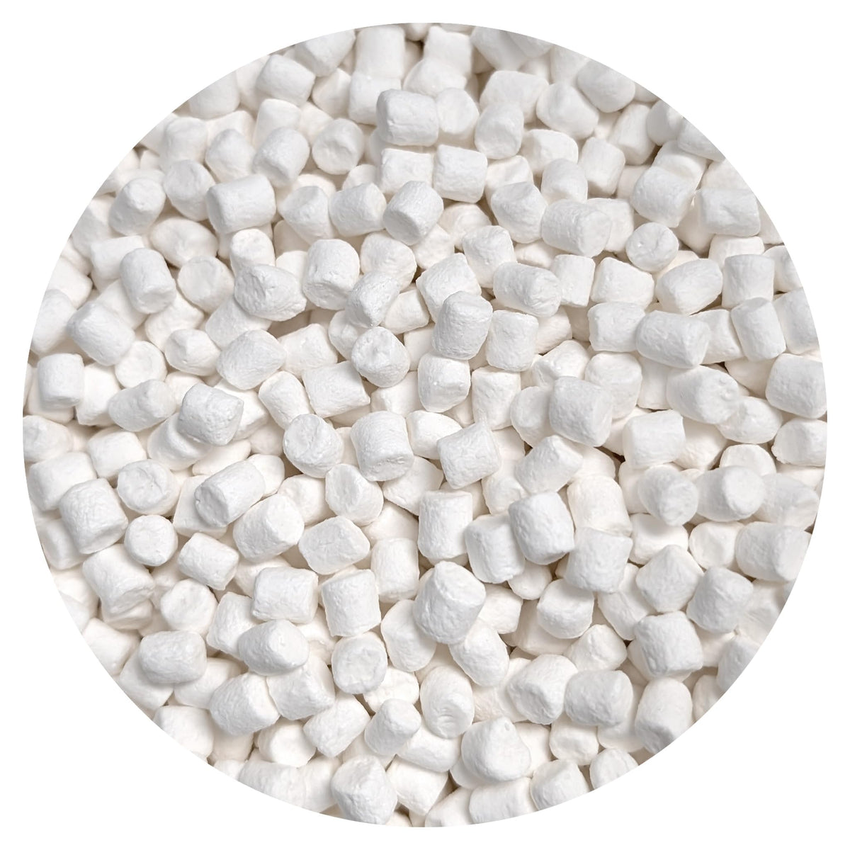 Dehydrated Mini Vanilla Marshmallows — 2 lb Bulk Bag | The Hampton Candy Company