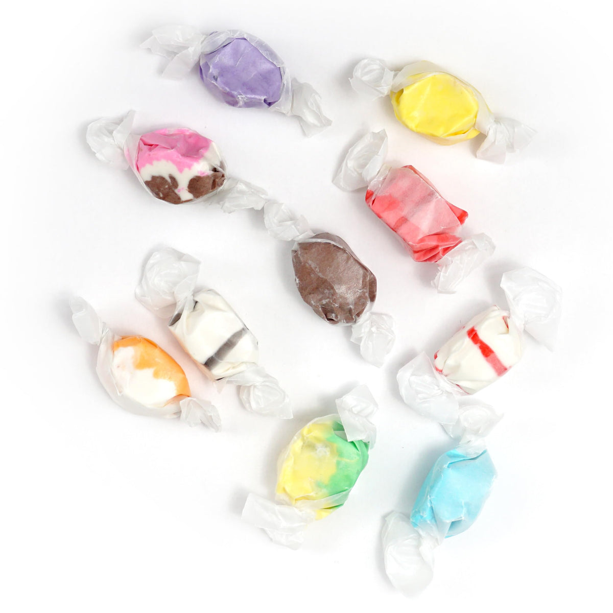 THE HAMPTON CANDY COMPANY Salt Water Taffy Assorted Mix – 3 lb Bulk Bag, 10 Flavors