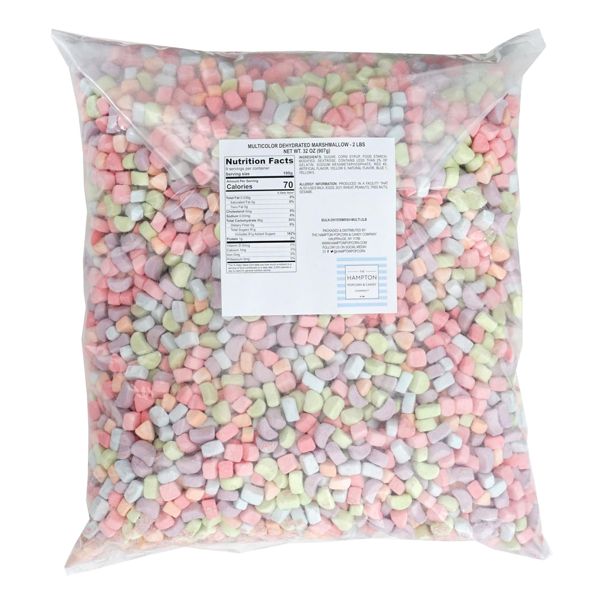 Dehydrated Cereal Marshmallows – 2 lb Bulk Bag | The Hampton Candy Company