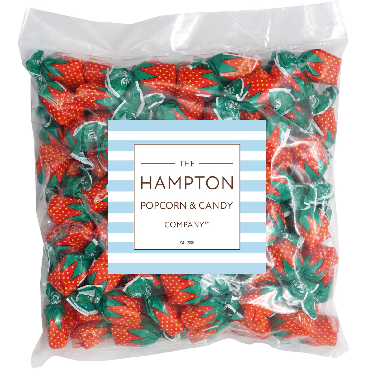 THE HAMPTON CANDY COMPANY Strawberry Bon Bons Hard Candy – 5 lb Bulk (Approx. 350 pcs)