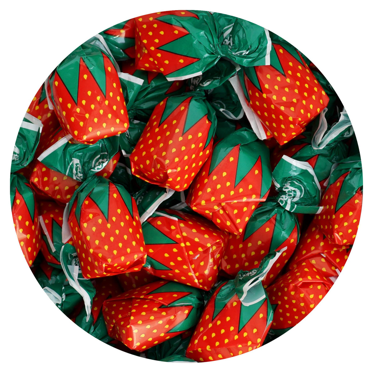 THE HAMPTON CANDY COMPANY Strawberry Bon Bons Hard Candy – 5 lb Bulk (Approx. 350 pcs)