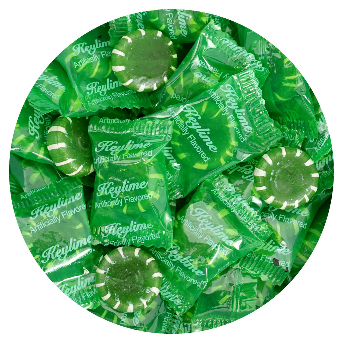 Key Lime Discs Hard Candy – 3 lb Bulk (≈225 pcs) | The Hampton Popcorn & Candy Company
