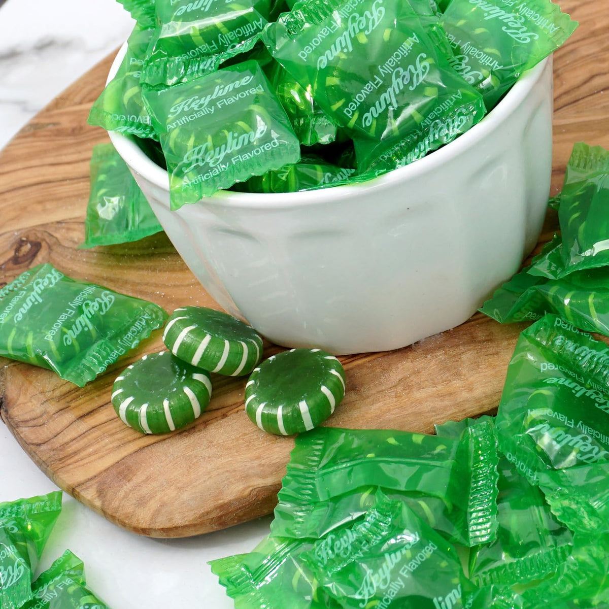 Key Lime Discs Hard Candy – 3 lb Bulk (≈225 pcs) | The Hampton Popcorn & Candy Company