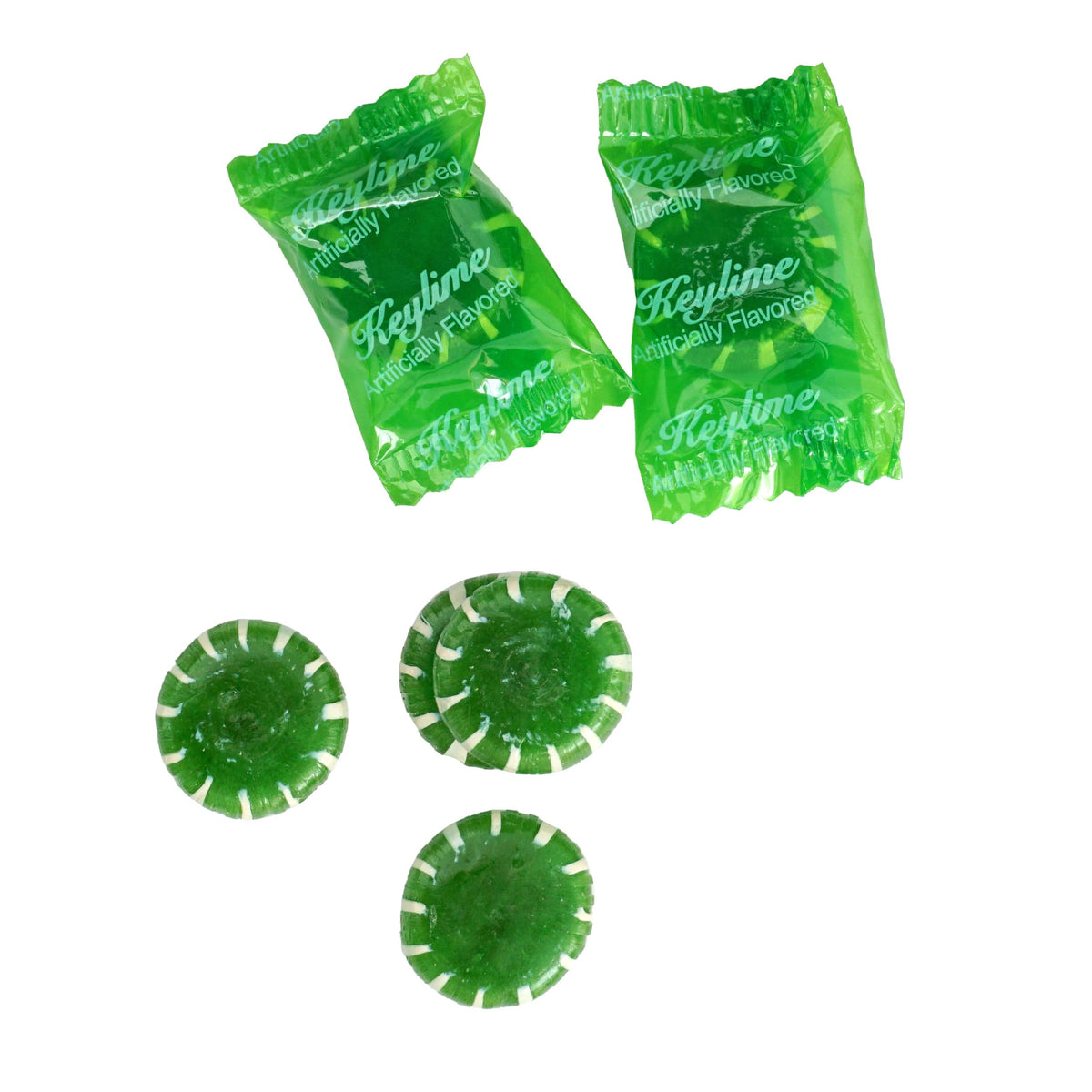 Key Lime Discs Hard Candy – 3 lb Bulk (≈225 pcs) | The Hampton Popcorn & Candy Company