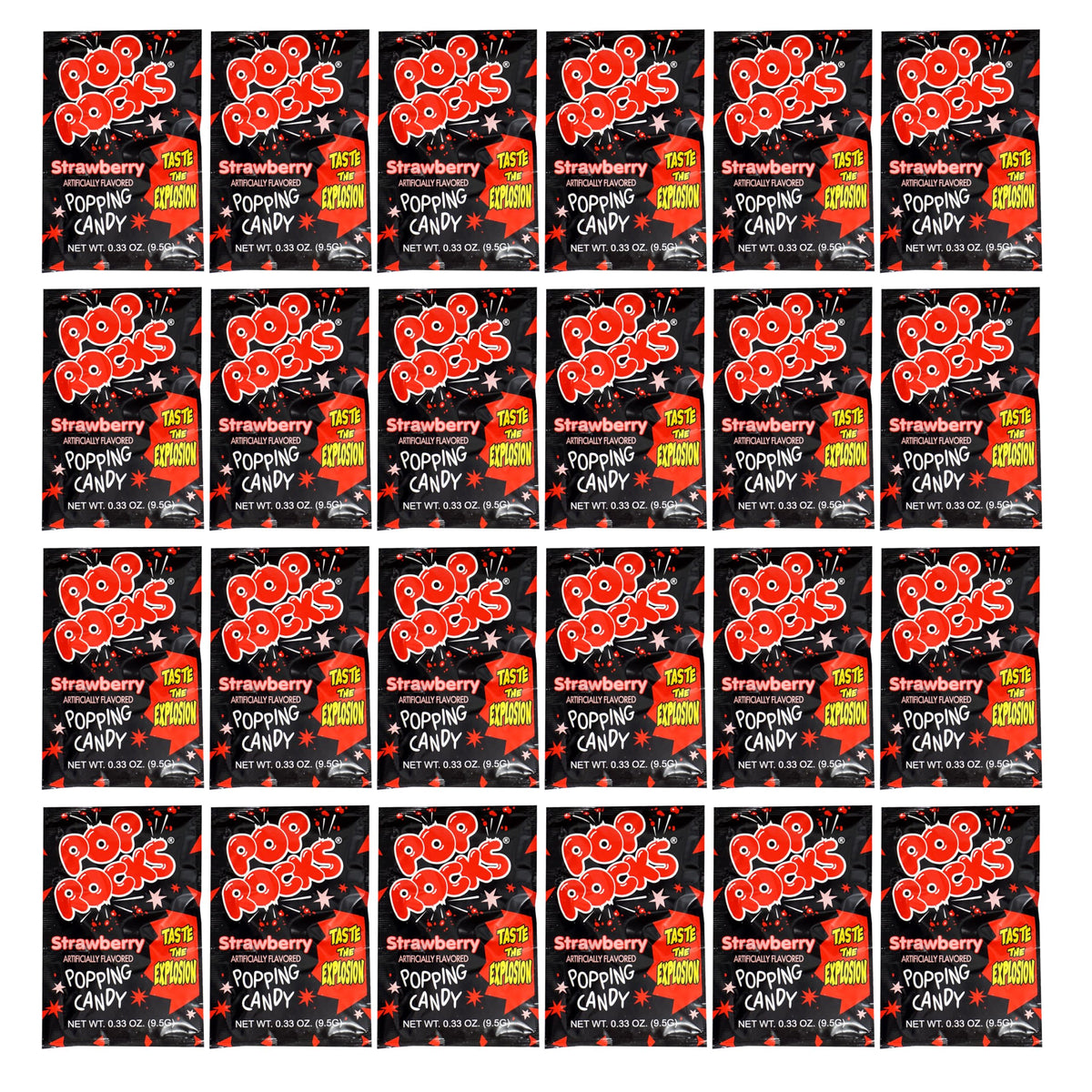 Pop Rocks Strawberry 24-Pack | The Hampton Candy Company