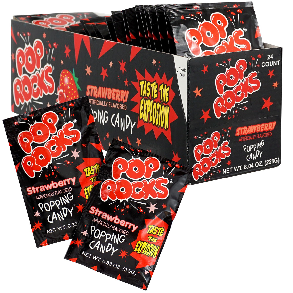 Pop Rocks Strawberry 24-Pack | The Hampton Candy Company