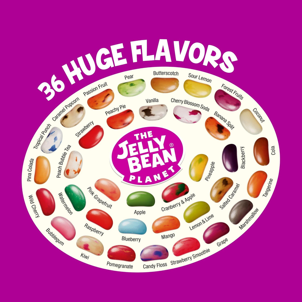 The Jelly Bean Planet Easter Jelly Beans — 3-Pack, 8 oz Each, 36 Natural Flavors