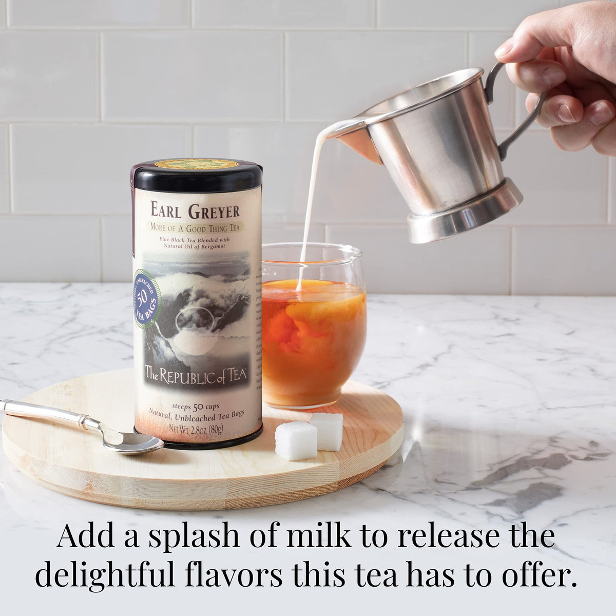 The Republic of Tea - Earl Greyer Black Tea Super Refill, 100 Tea Bags, Naturally Caffeinated