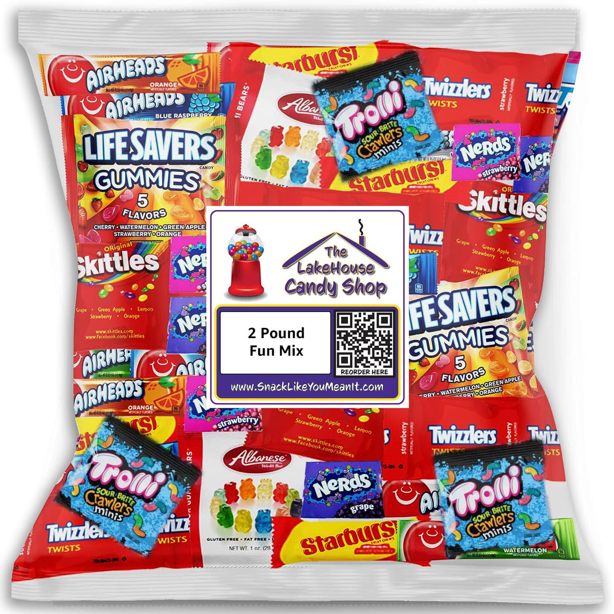 Bulk Assorted Fruit Candy Pack – Starburst, Skittles & More | The LakeHouse 32 oz
