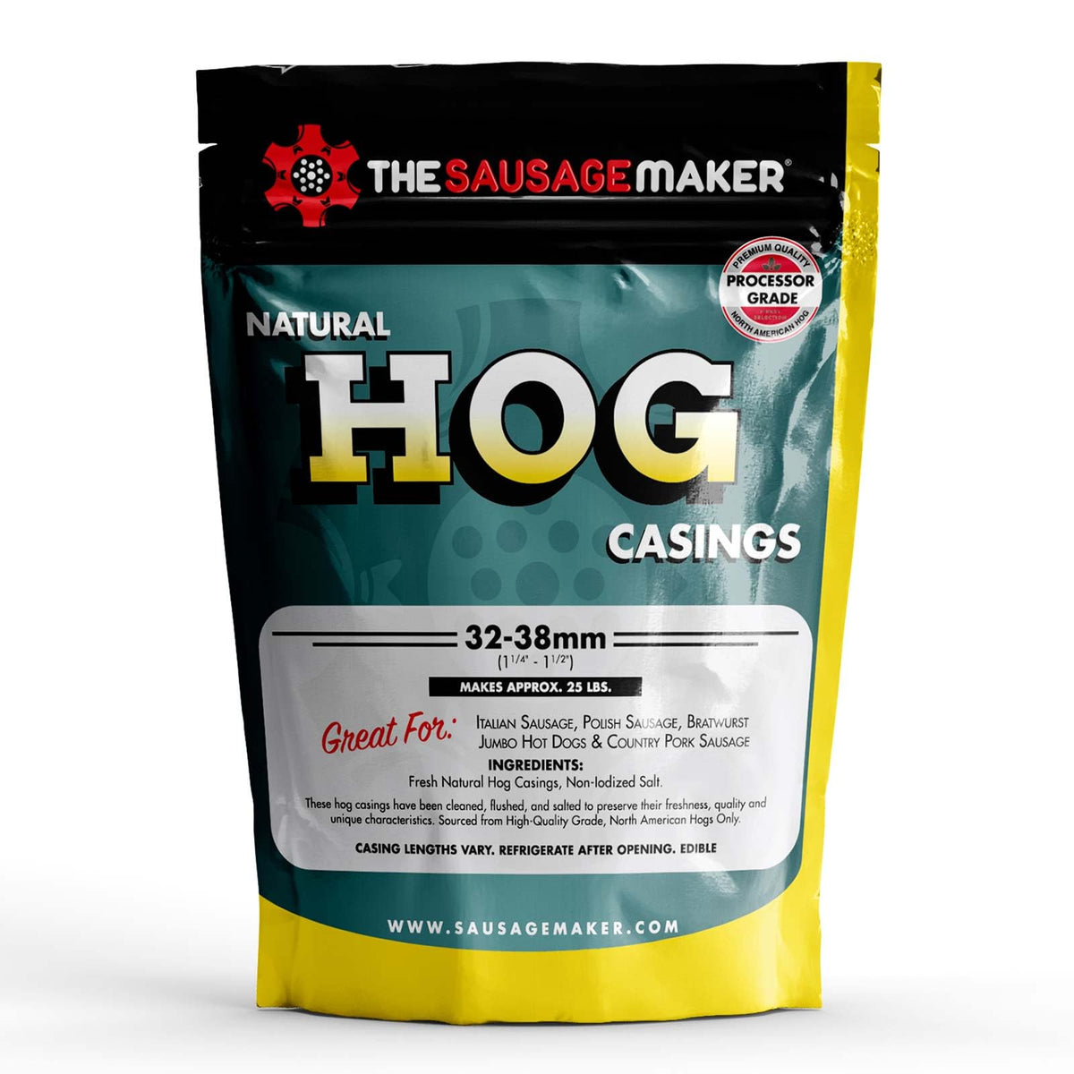 The Sausage Maker Natural Hog Casings 32-38mm – Edible, 25+ Lb Stuffing, Home Pack-2
