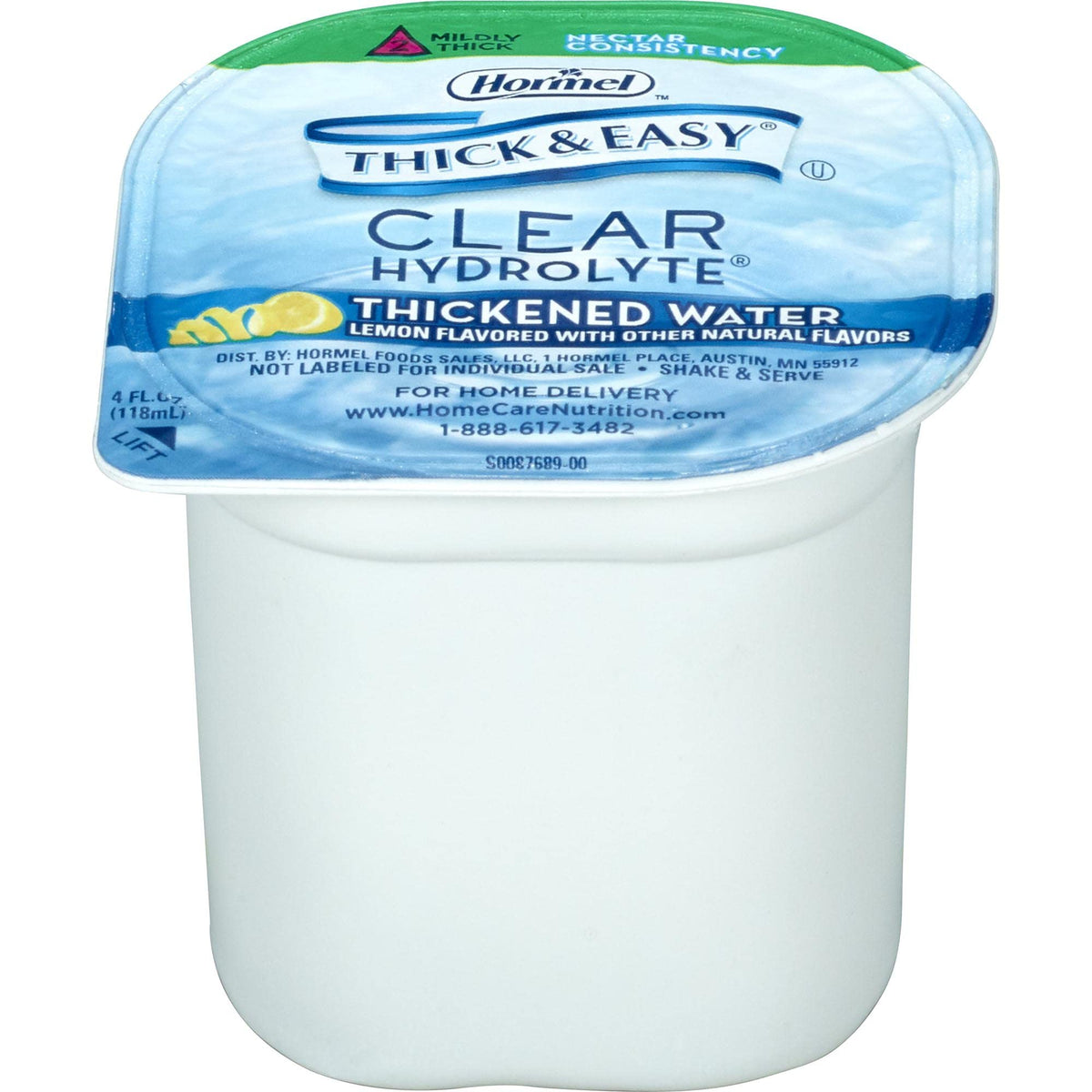 Thick & Easy Hydrolyte Lemon Thickened Water 4 oz Cup – 24 Count