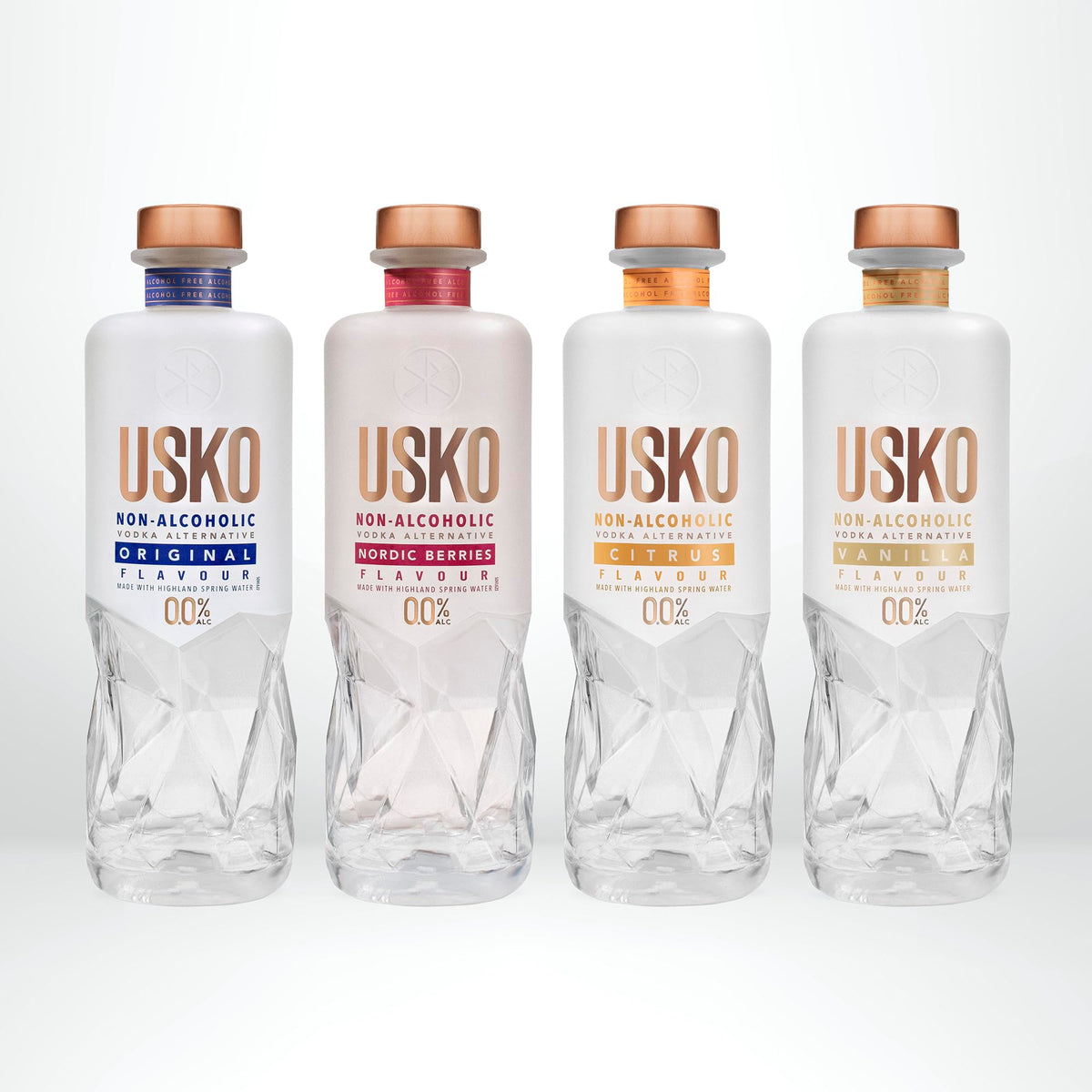 USKO Citrus Non-Alcoholic Vodka 0.0% ABV – Lemon Lime Twist & Cucumber Breeze (700ml)