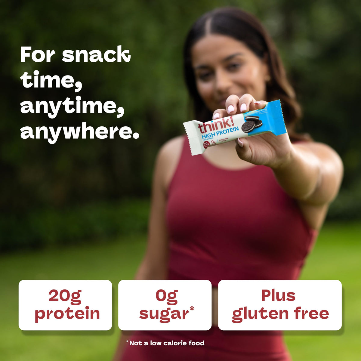 think! Cookies and Créme Protein Bars – 20g Protein, Gluten Free, Kosher, 2.1 oz, 10 Count