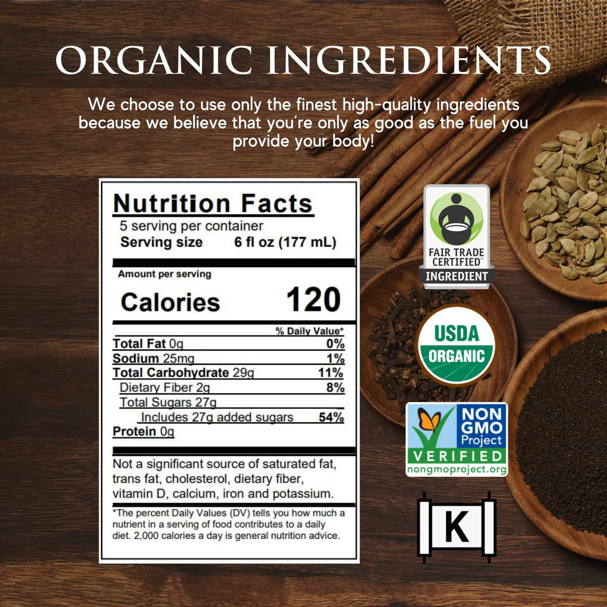 Third Street Chai Organic Dragon Tongue Ginger Concentrate 6-Pack, 32 oz | 1:1 Latte Concentrate, Vegan, Gluten Free, Kosher