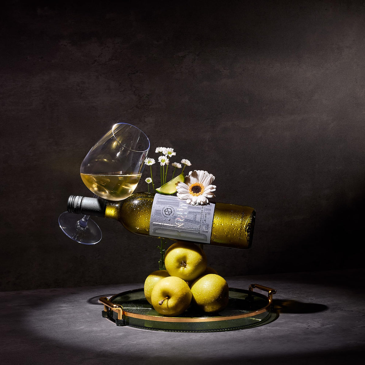 Thomson & Scott Noughty Blanc – Non-Alcoholic White Wine (<0.5% ABV), Organic Chenin Blanc & Chardonnay, 750ml