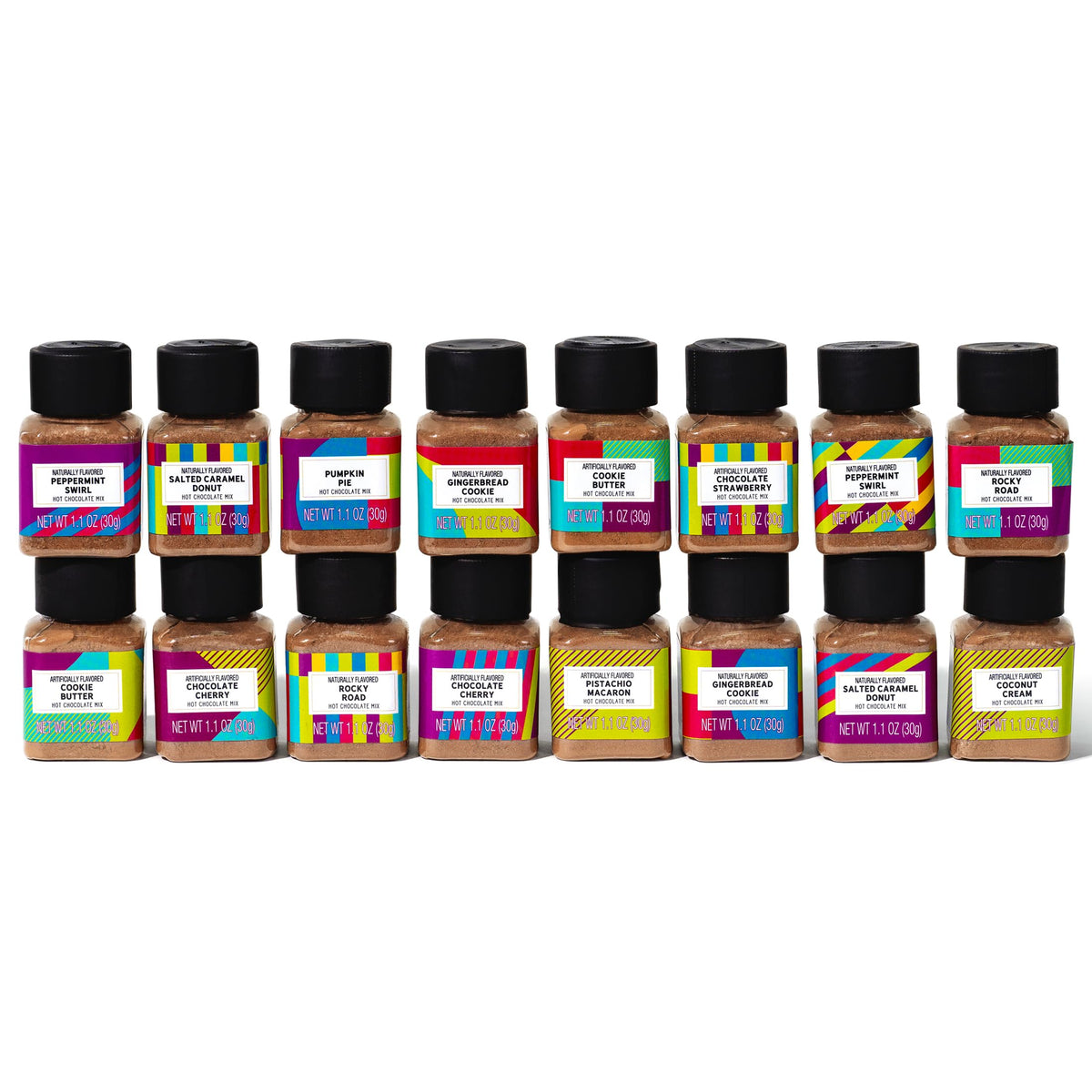 Thoughtfully BomBombs Hot Chocolate Gift Set – 16 Gourmet Mini Bottles