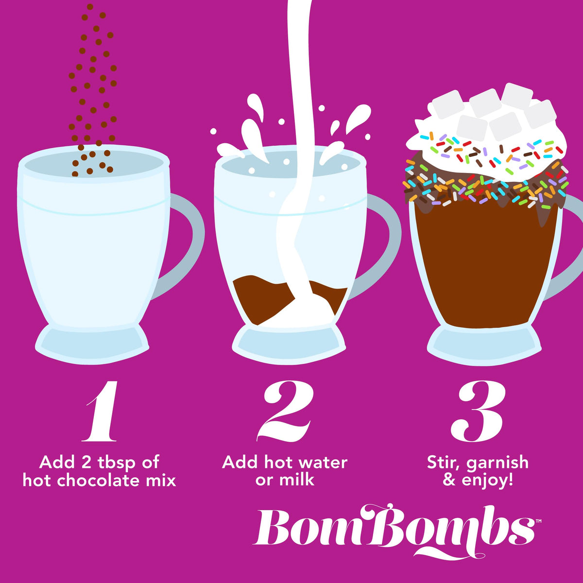 Thoughtfully BomBombs Hot Chocolate Gift Set – 16 Gourmet Mini Bottles