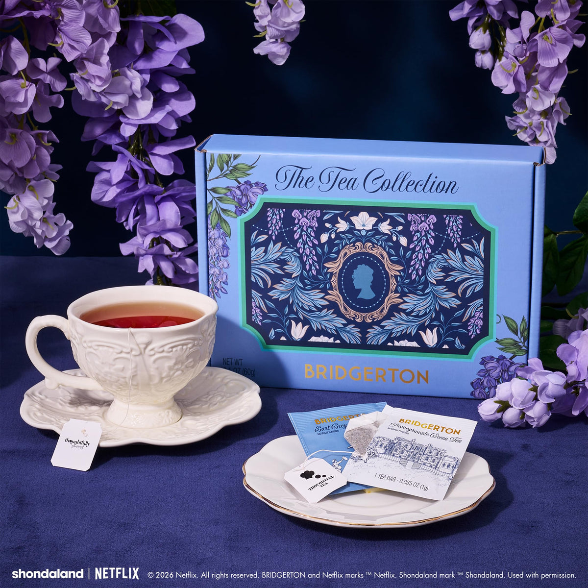 Bridgerton Tea Collection Gift Set | Officially Licensed, 60 Premium Tea Bags
