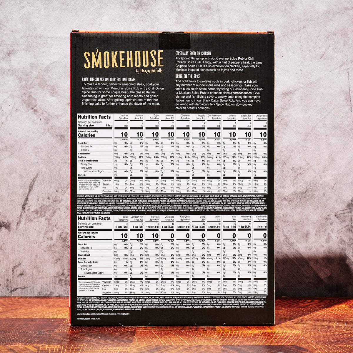 Smokehouse by Thoughtfully — Ultimate Grilling Spice Set with 20 Unique Rubs