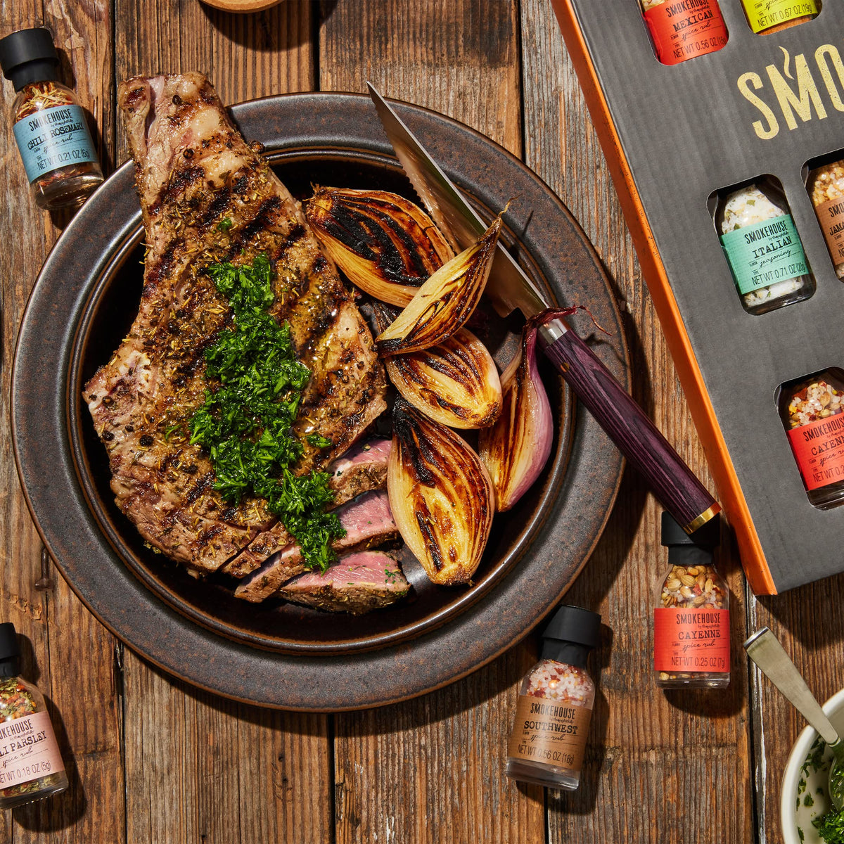 Smokehouse by Thoughtfully — Ultimate Grilling Spice Set with 20 Unique Rubs