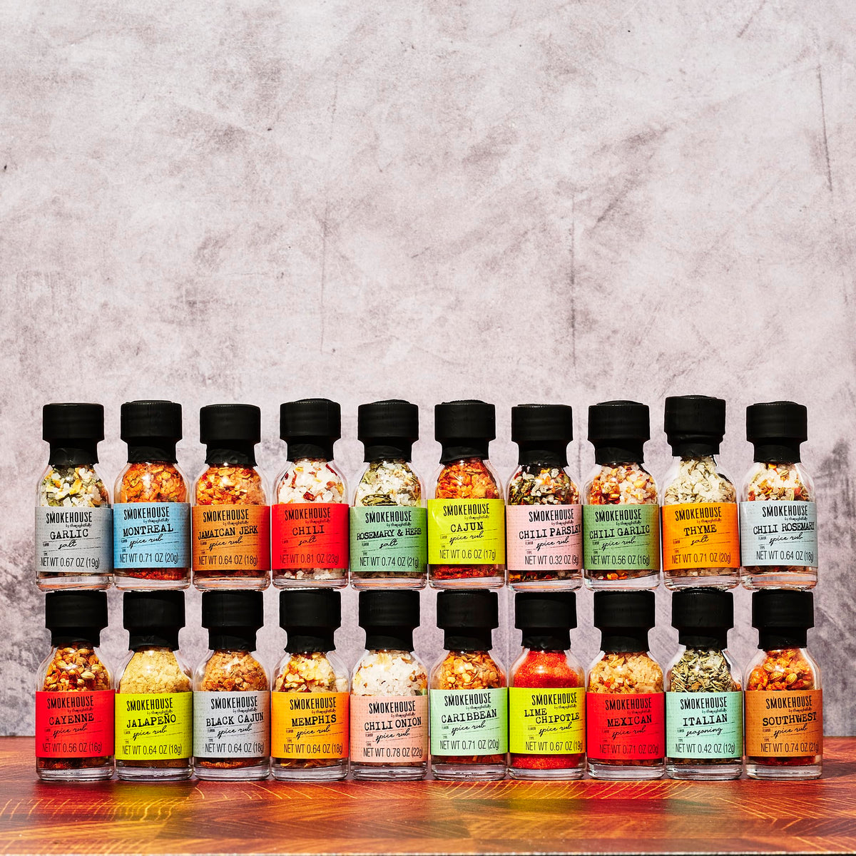 Smokehouse by Thoughtfully — Ultimate Grilling Spice Set with 20 Unique Rubs