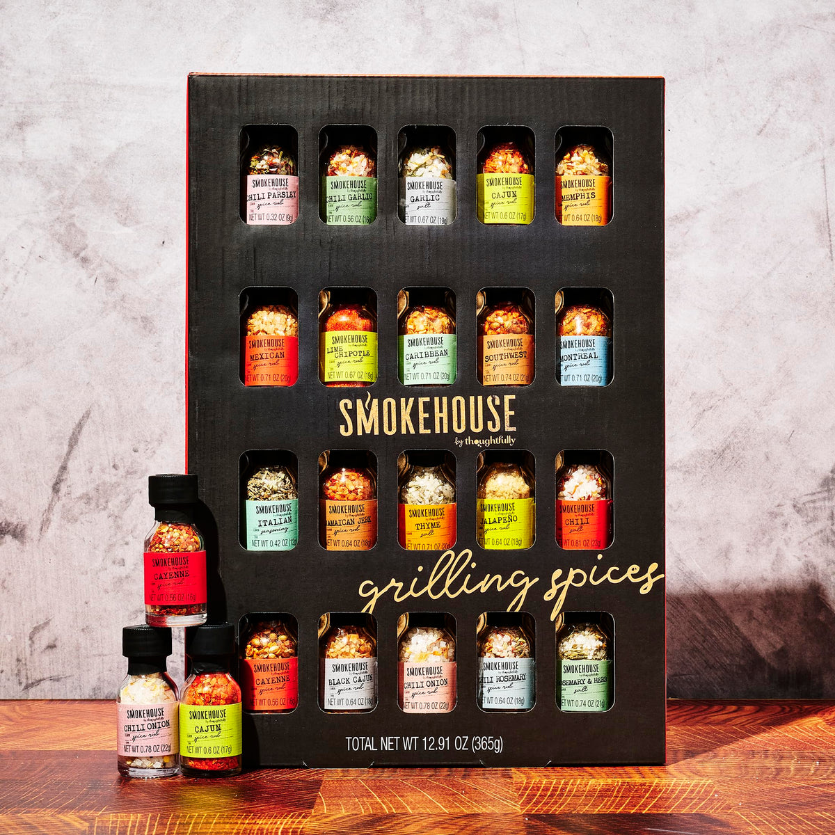 Smokehouse by Thoughtfully — Ultimate Grilling Spice Set with 20 Unique Rubs