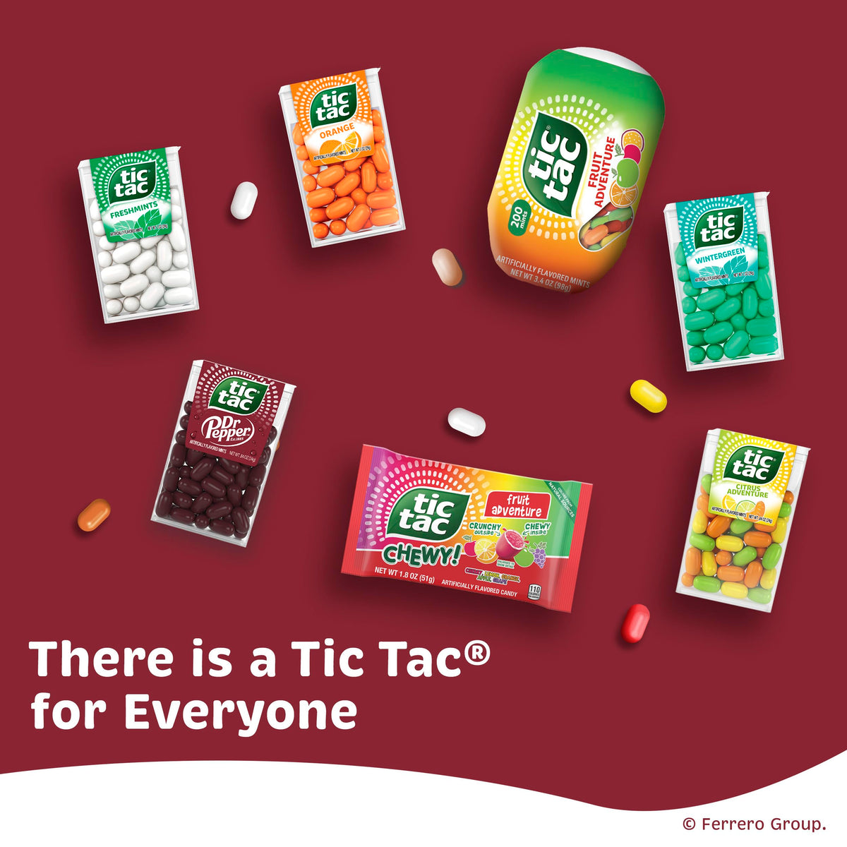 Tic Tac Dr Pepper Mints - Pocket-Sized Dr Pepper Flavor, 12 Pack, 1.7 oz Each